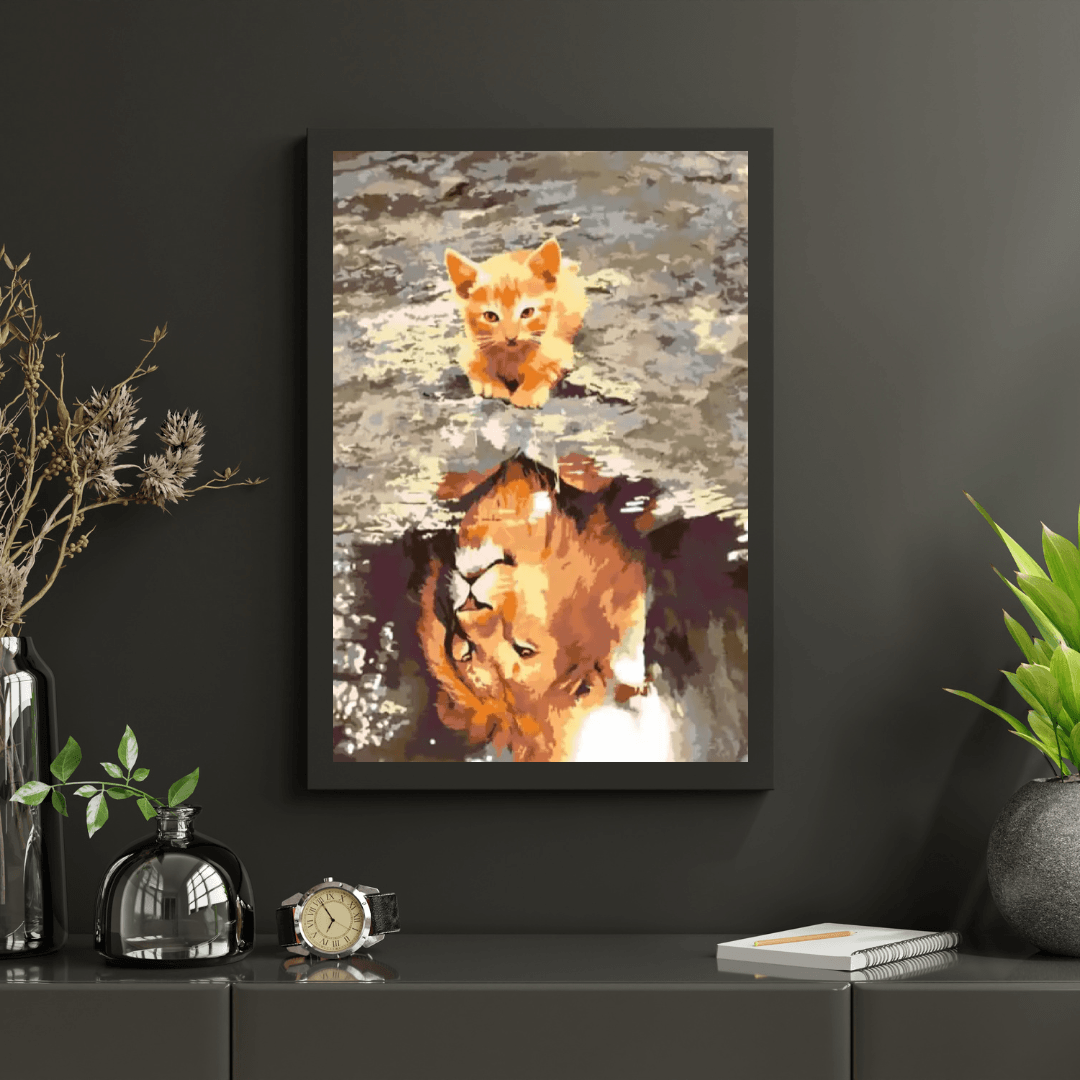 Diamantmaling - En killing eller en løve - SEOS®