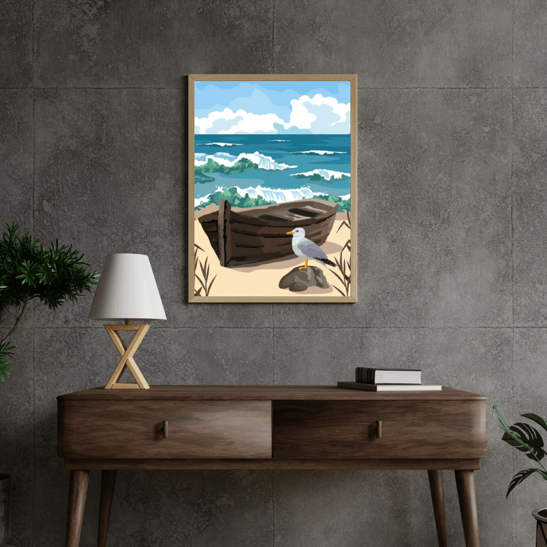 Diamantmaleri - Ensom Måge - SEOS®