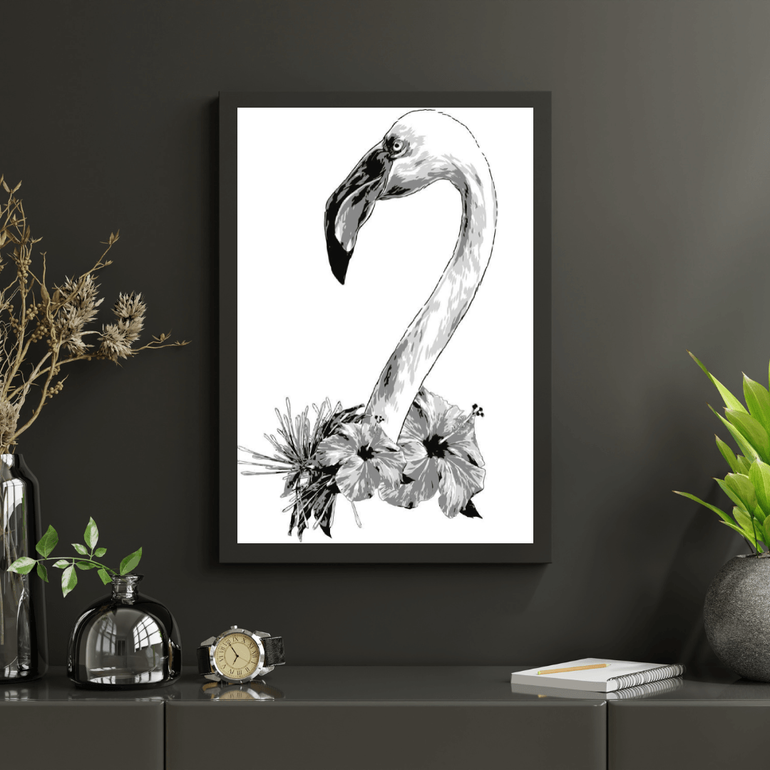 Diamantmaleri - Flamingohoved - SEOS®