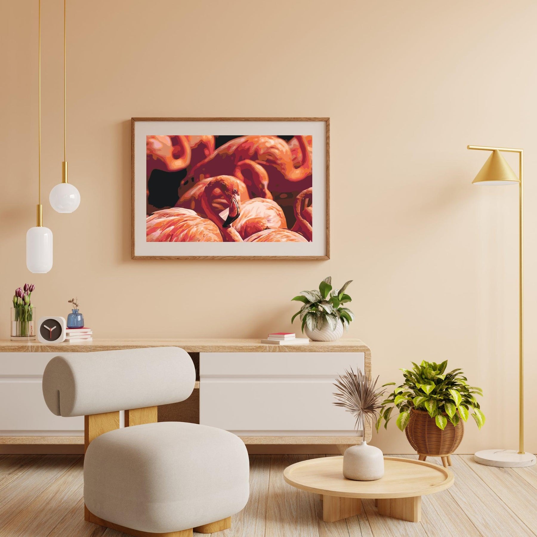 Diamantmaleri - Flamingoer 2 - SEOS®