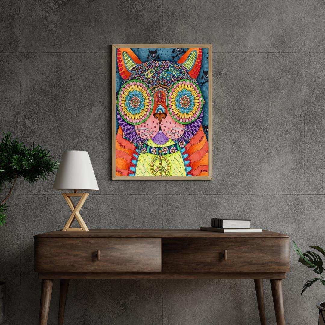 Diamantmaleri - Funky Cool Kat - SEOS Shop ®