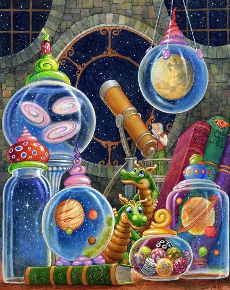 Diamantmaling - Universet i en krukke