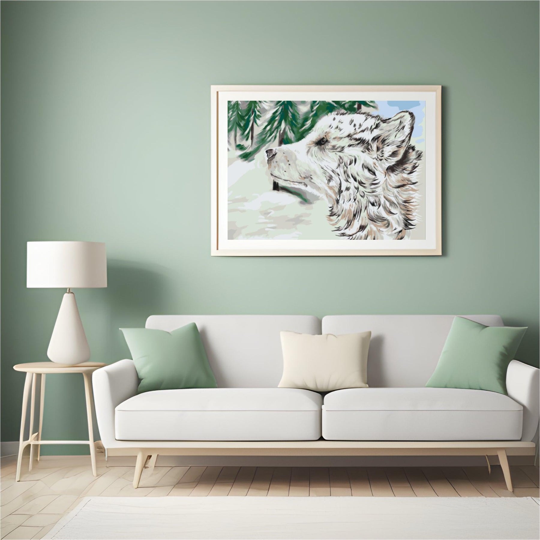 Diamantmaling - Hund i sneen - SEOS®