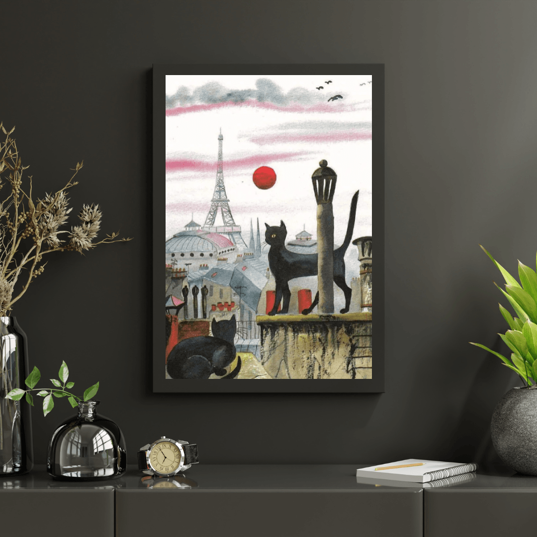 Diamantmaleri - Kat i Paris - SEOS®