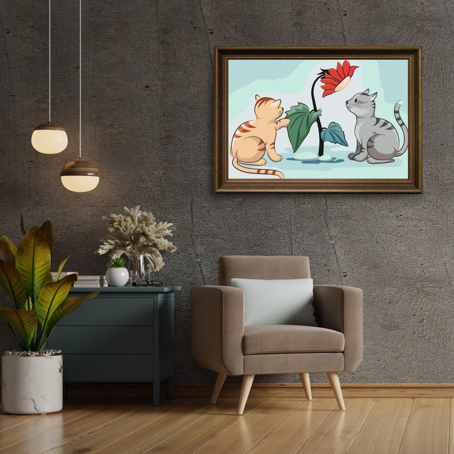 Diamantmaling - Katte og blomster - SEOS®