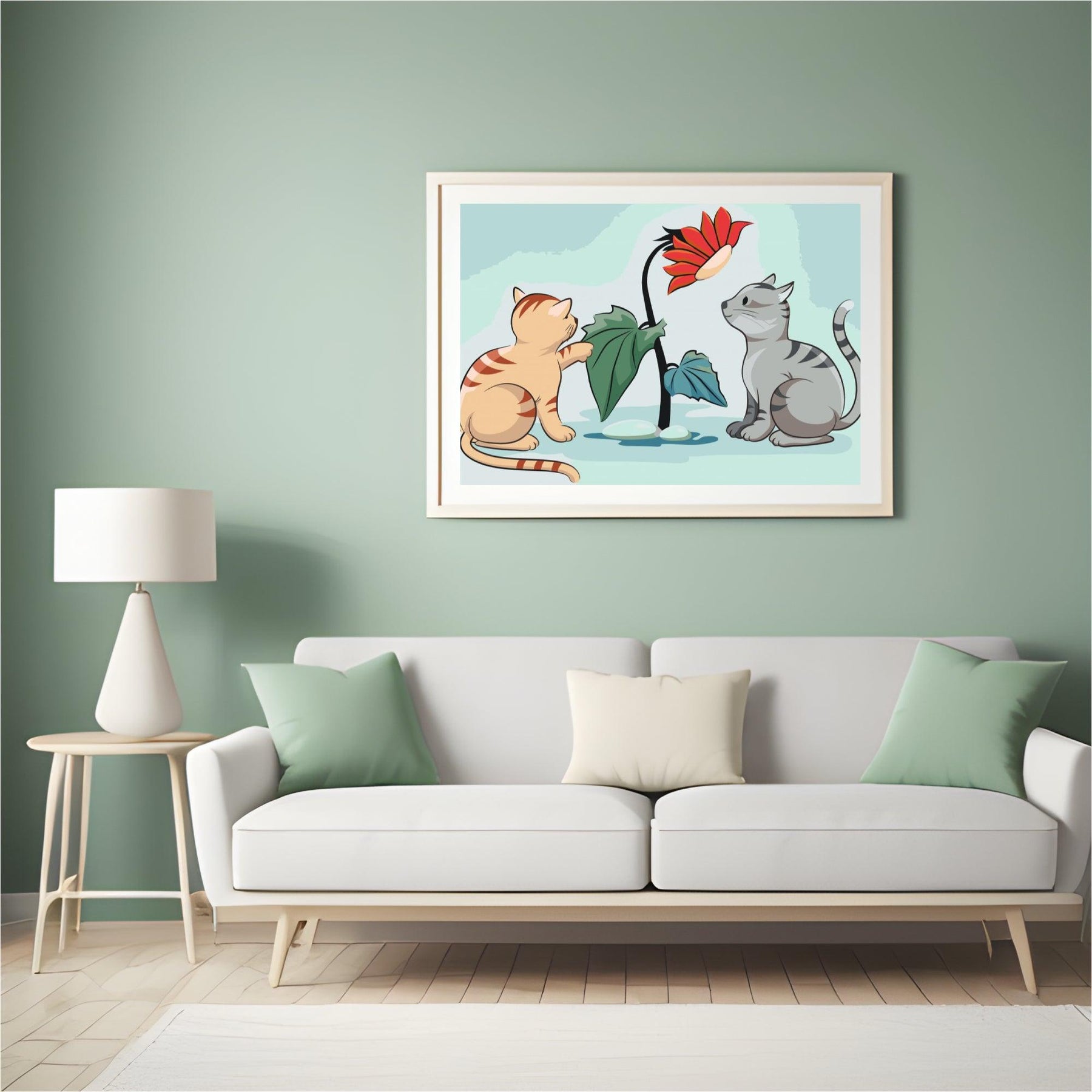 Diamantmaling - Katte og blomster - SEOS®