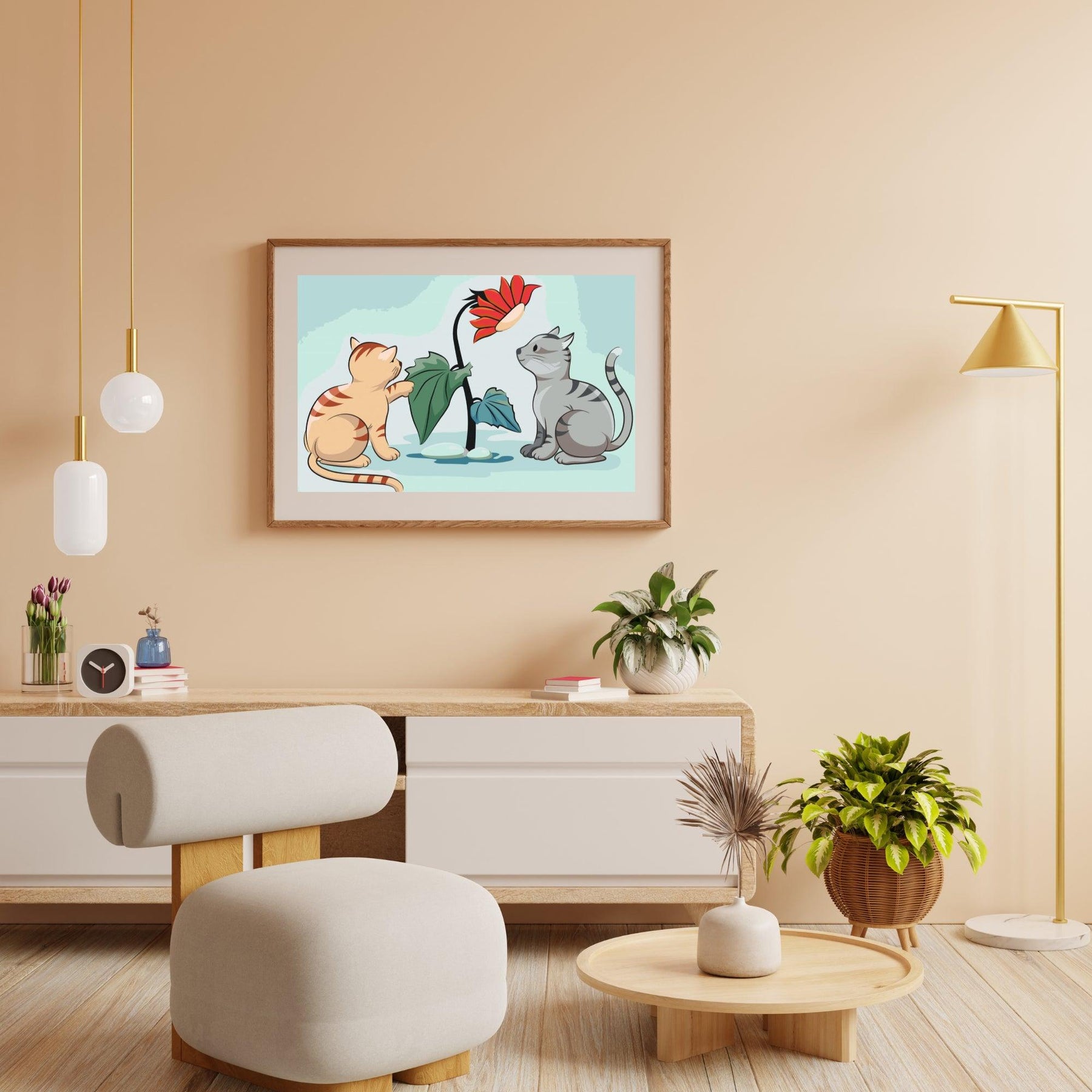 Diamantmaling - Katte og blomster - SEOS®