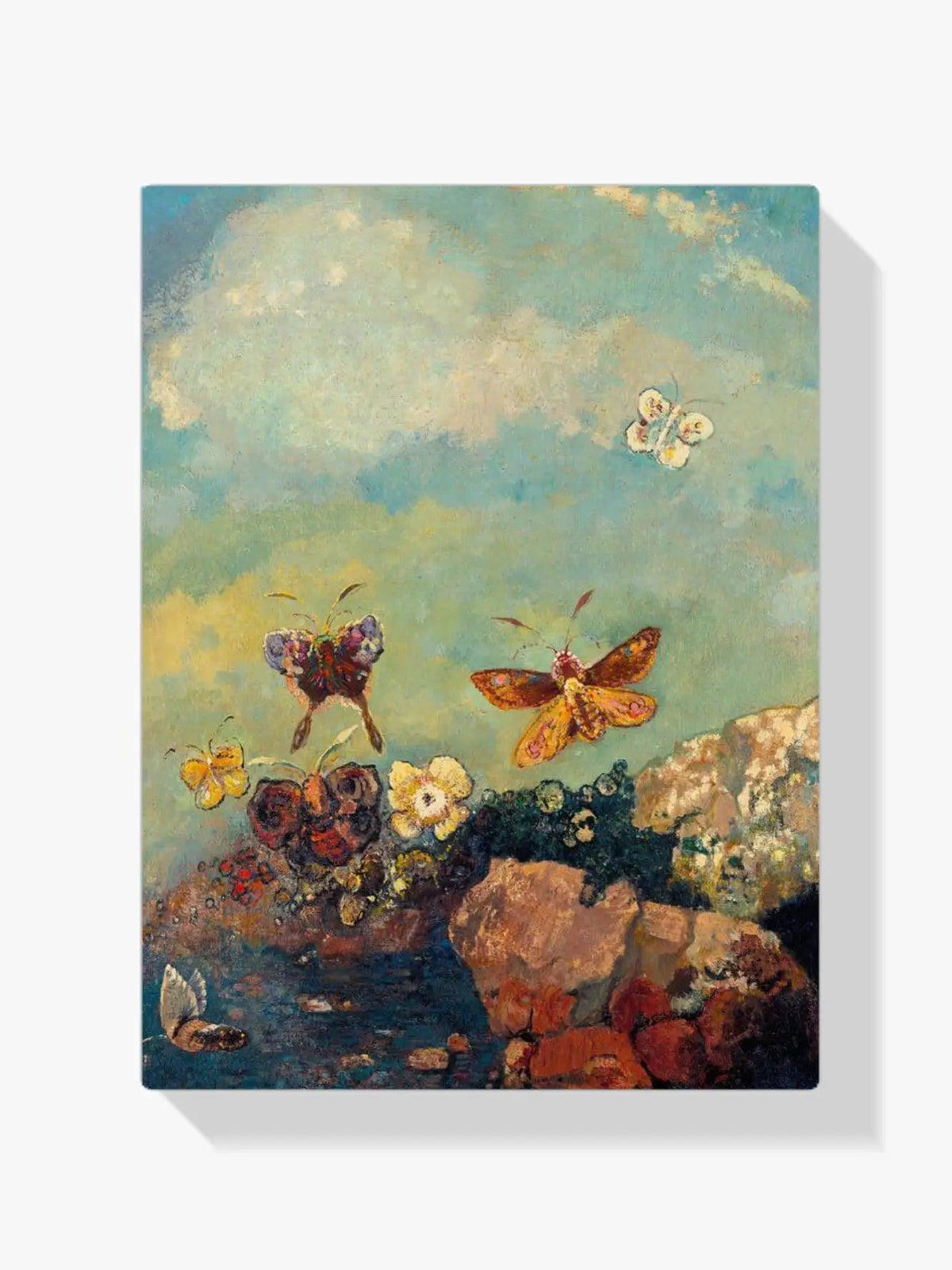 Diamantmaling Maleri Farverige Sommerfugle