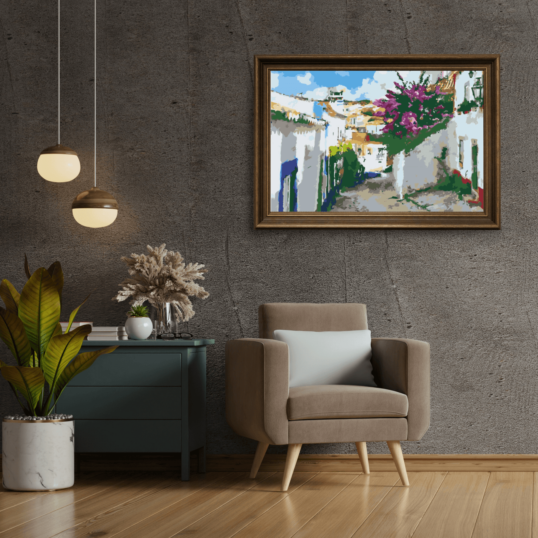 Diamantmaling - Gade i den gamle bydel - SEOS Shop ®