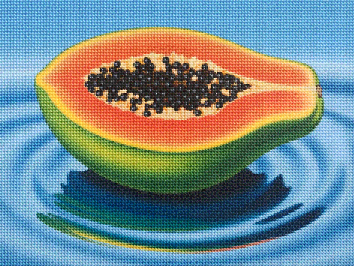 Diamantmaleri - Papaya Mirage