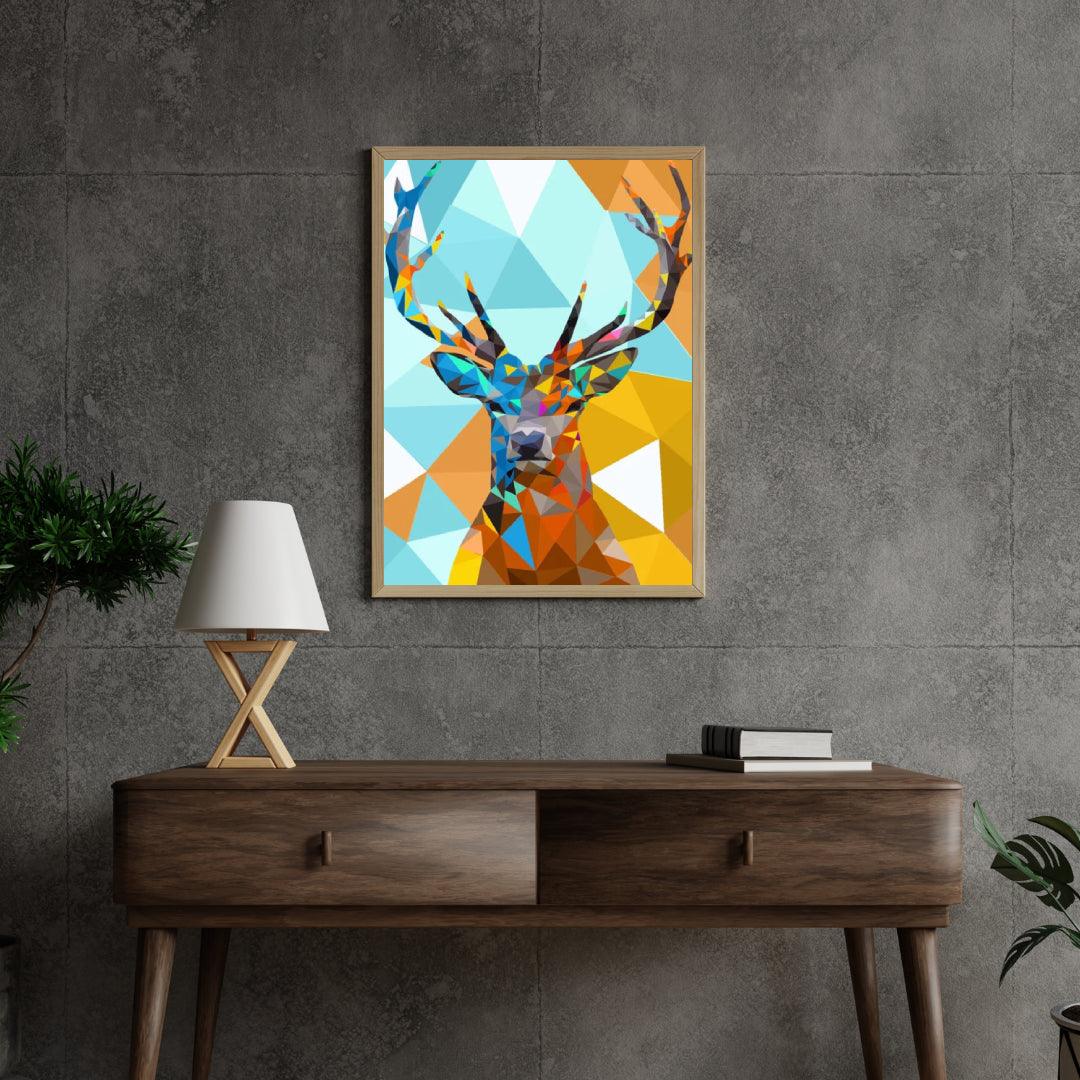 Diamantmaling - Polygon Hjortehoved 1 - SEOS®