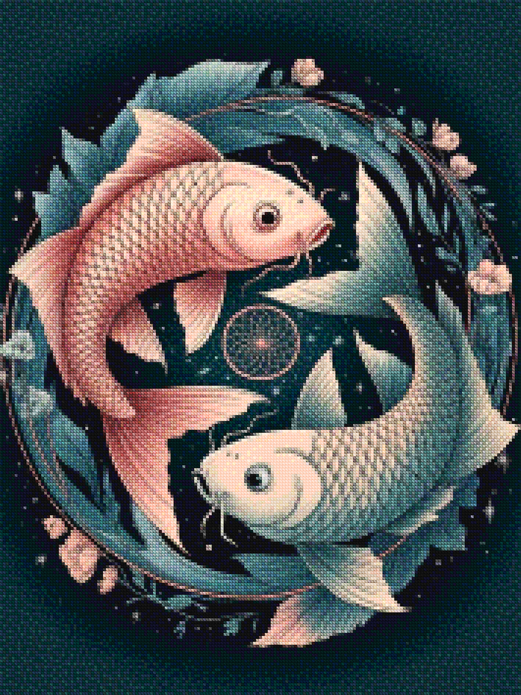 Diamantmaleri - Stjernetegn - Fiskene