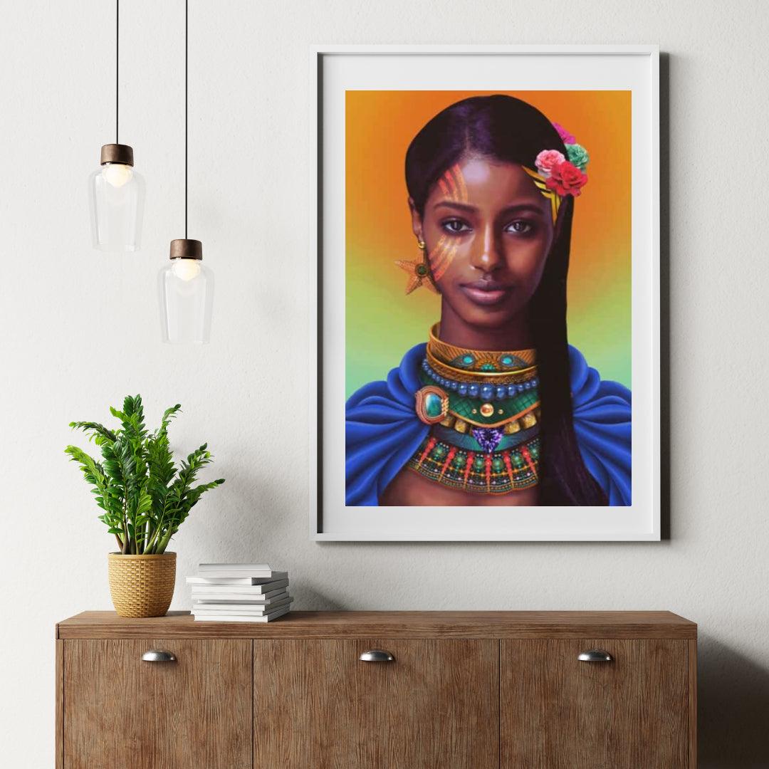 Diamantmaleri Afrikansk smuk pige - SEOS Shop ®