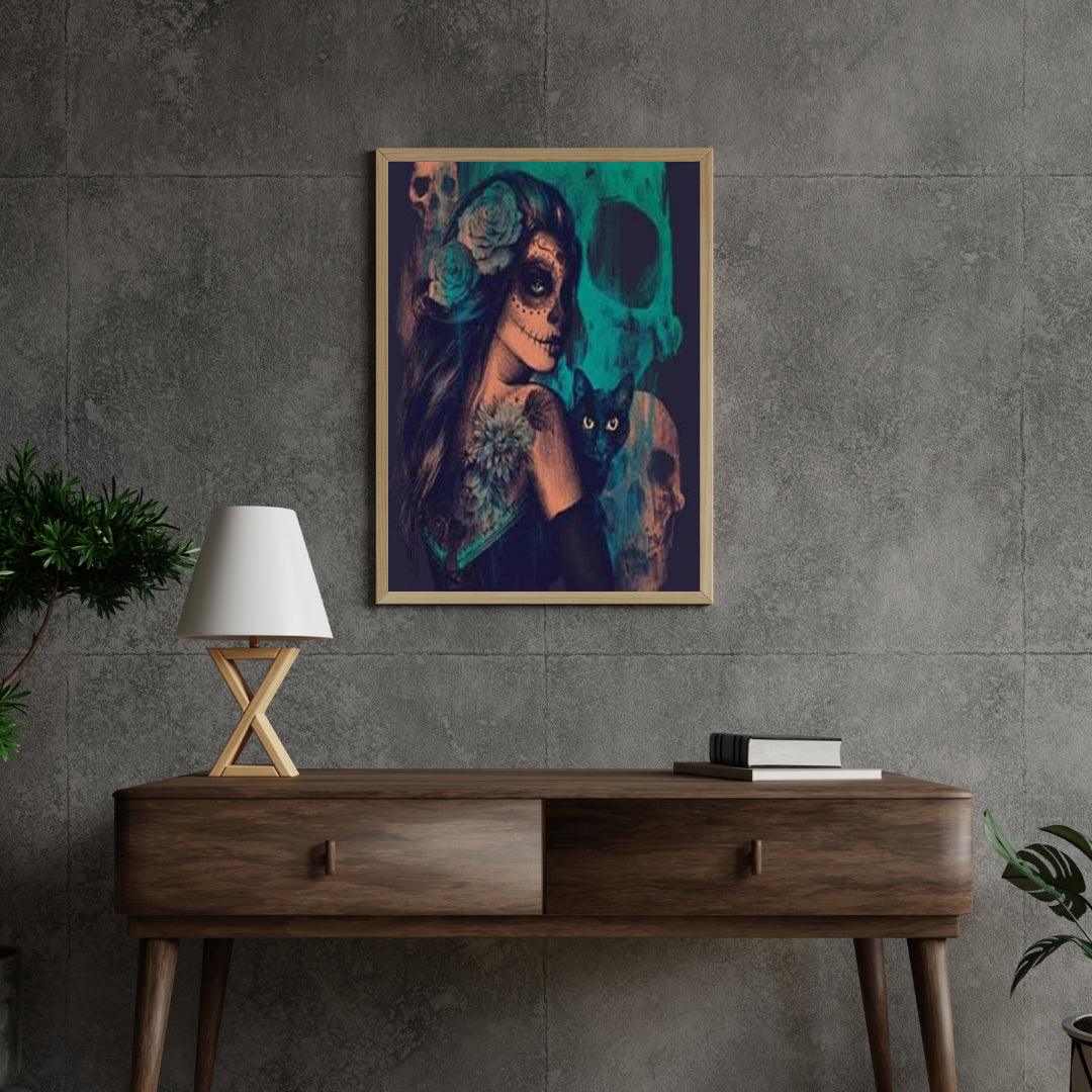 Diamantmaling Mørk Dame Komplet - SEOS Shop®