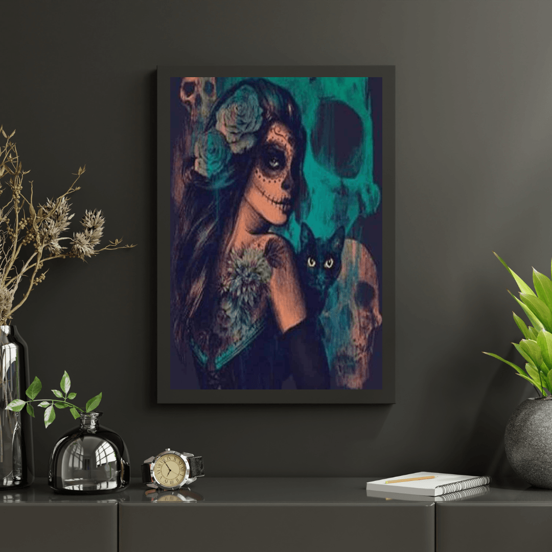 Diamantmaling Mørk Dame Komplet - SEOS Shop®