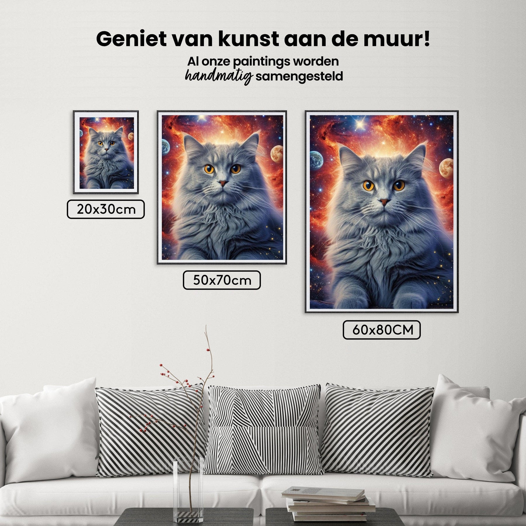 Diamantmaling Kat i rummet - SEOS Shop ®