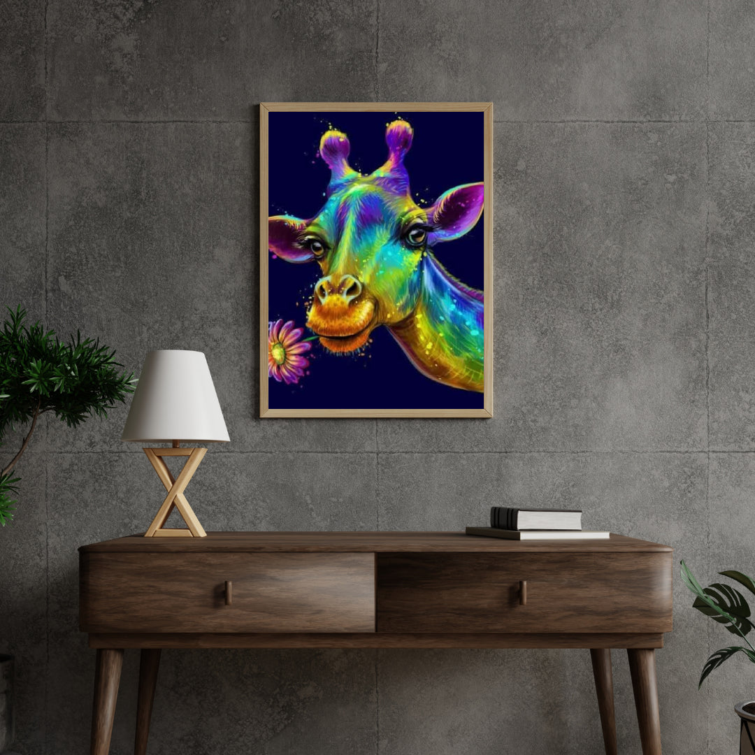 Diamantmaleri Farverig Giraf - SEOS Shop ®
