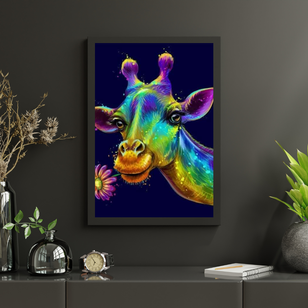 Diamantmaleri Farverig Giraf - SEOS Shop ®