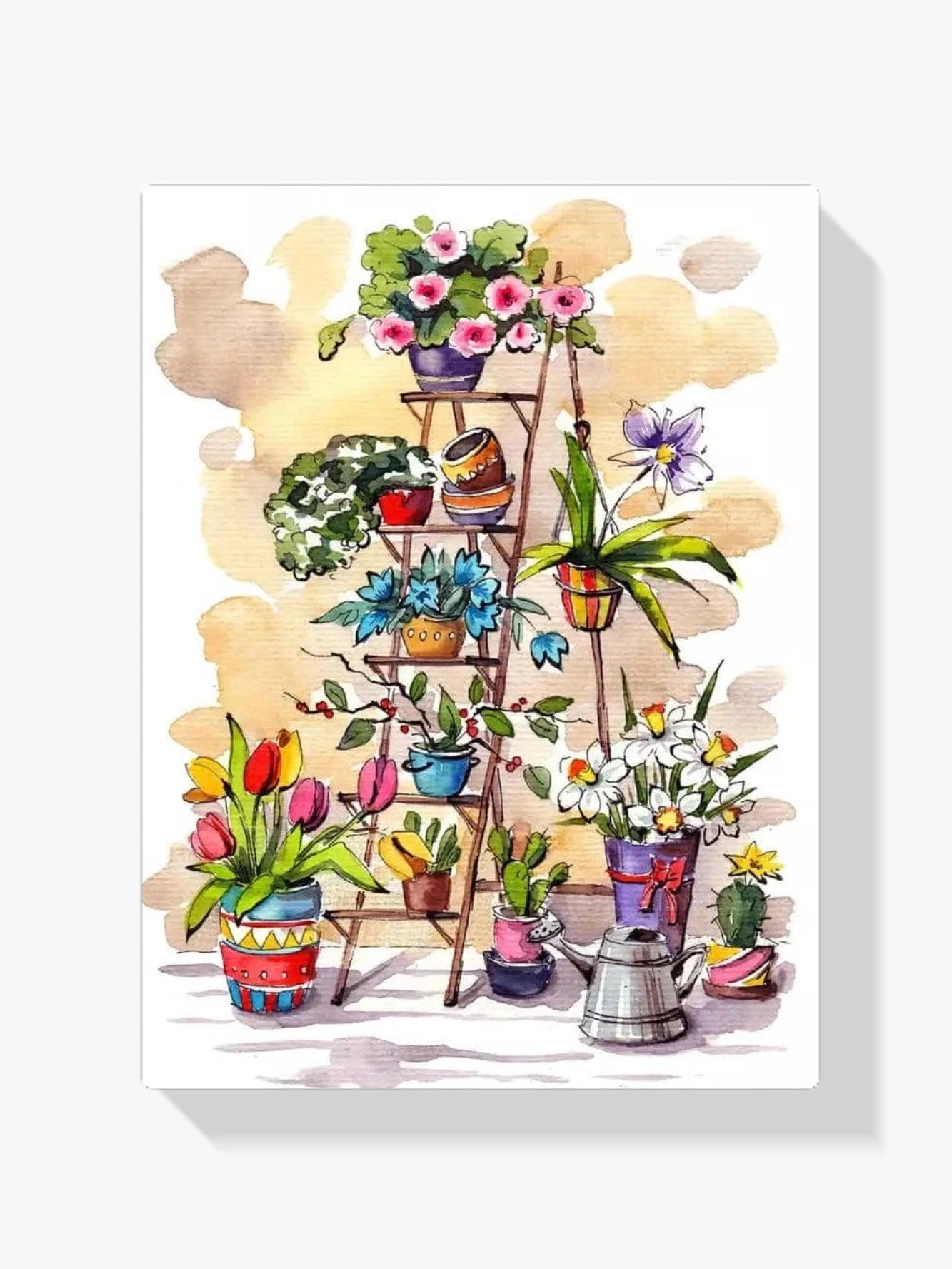 Diamantmalingsstige med blomster - SEOS Shop ®
