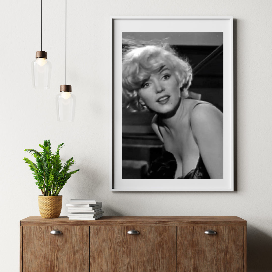 Diamantmaleri Marilyn Monroe portræt sort-hvid - SEOS Shop ®
