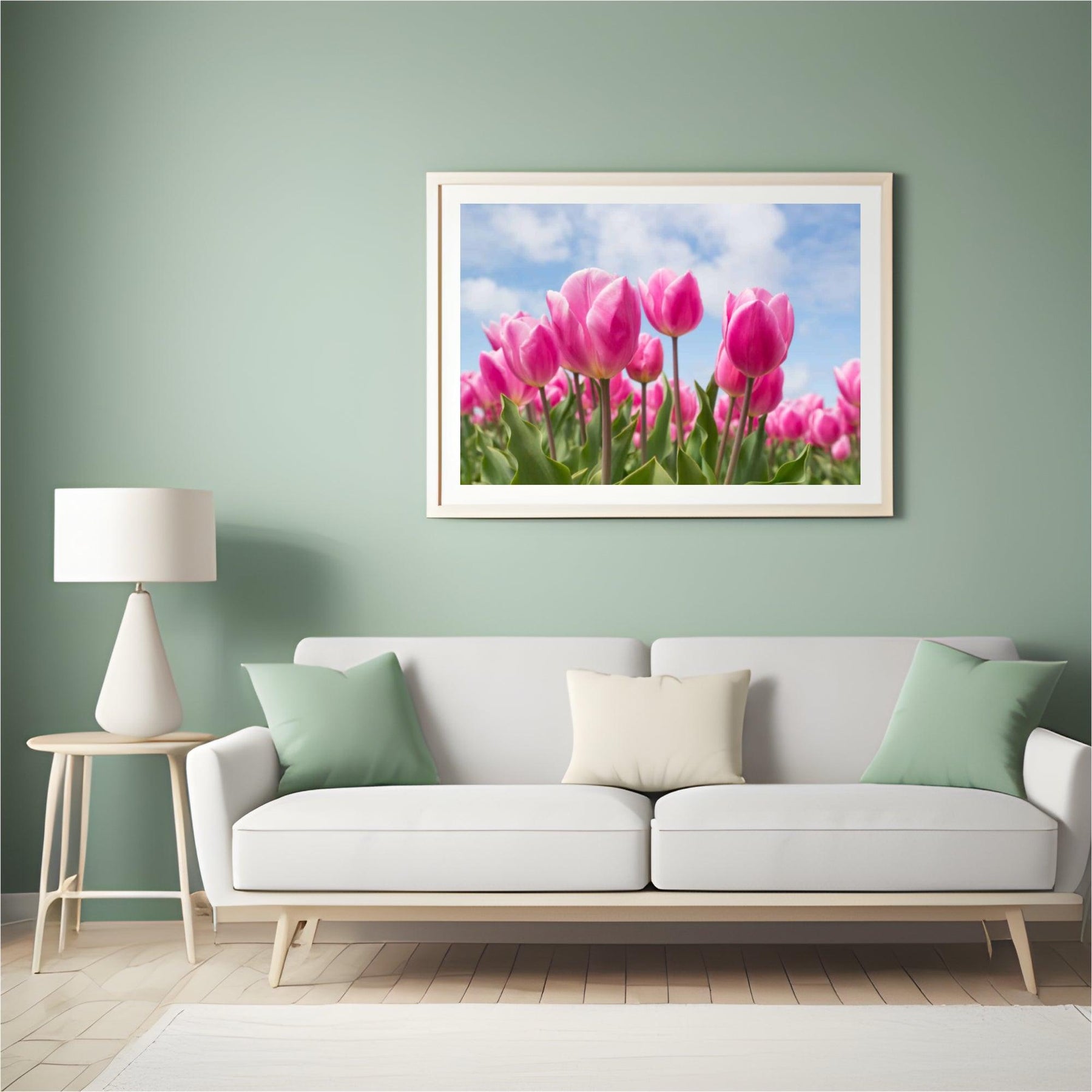 Diamantmaling lyserøde tulipaner - SEOS Shop ®