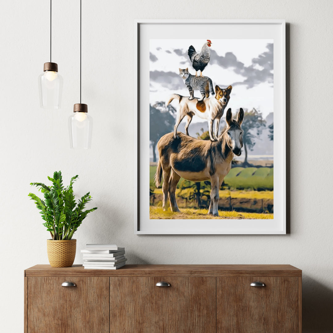 Diamantmaling med stabling af dyr - SEOS Shop ®