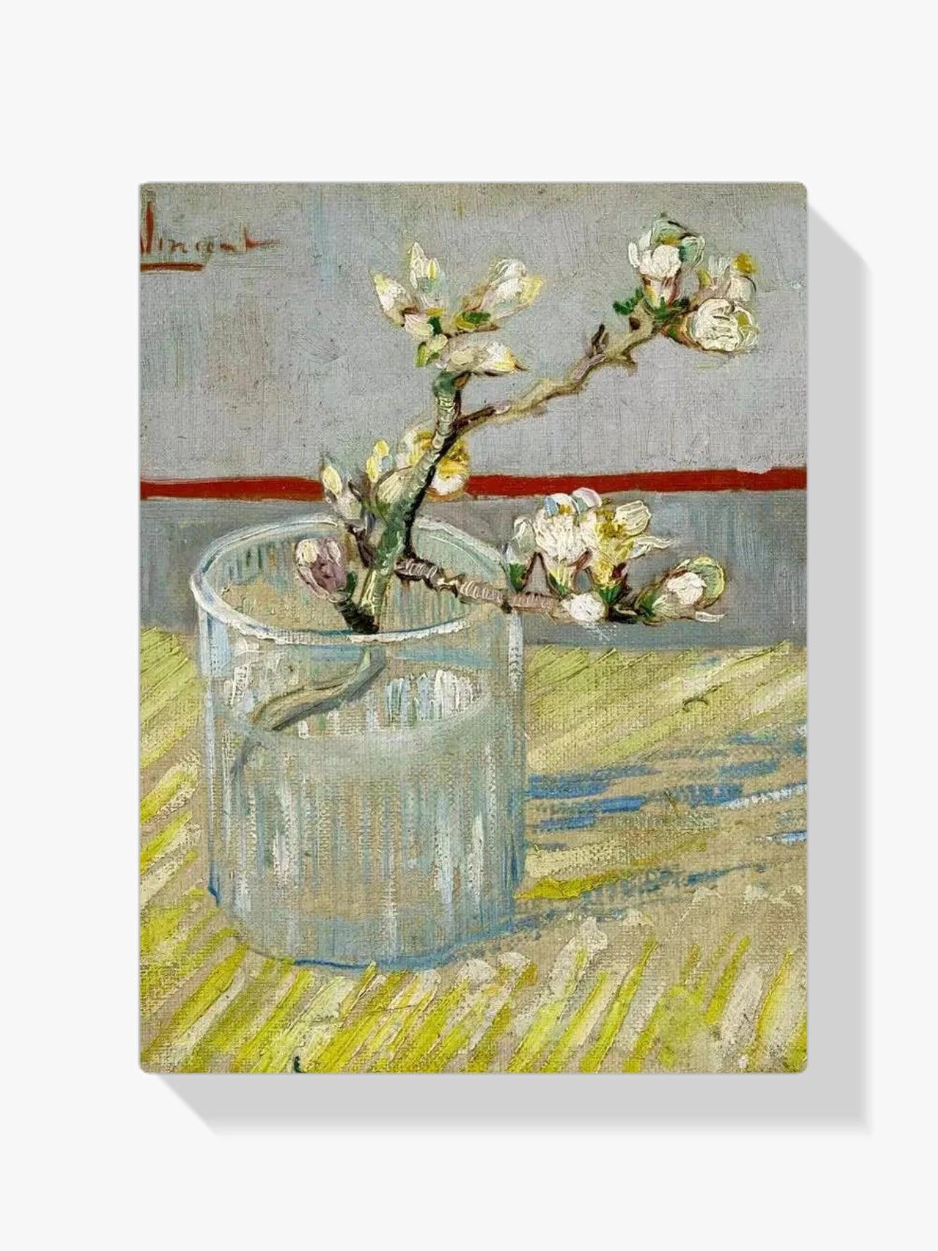 Diamantmaling Gren af blomstrende mandel i et glas - SEOS Shop ®