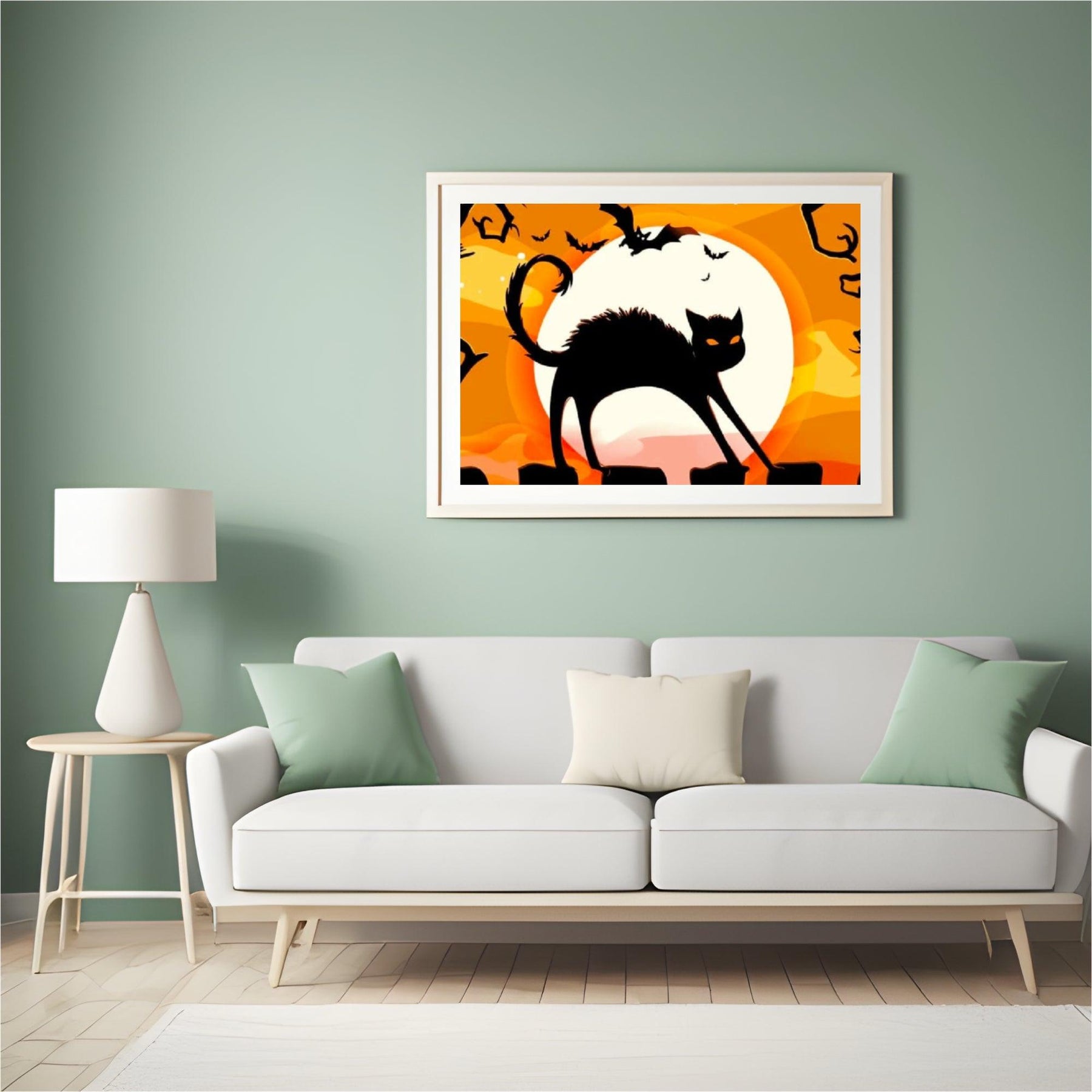 Diamantmaleri Sort kat i natten - SEOS Shop ®