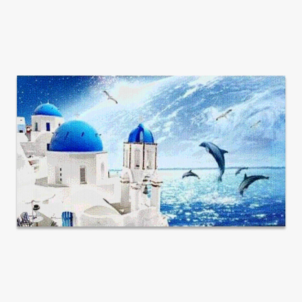 Delfiner i vandet | Storformat - Seos SHOP