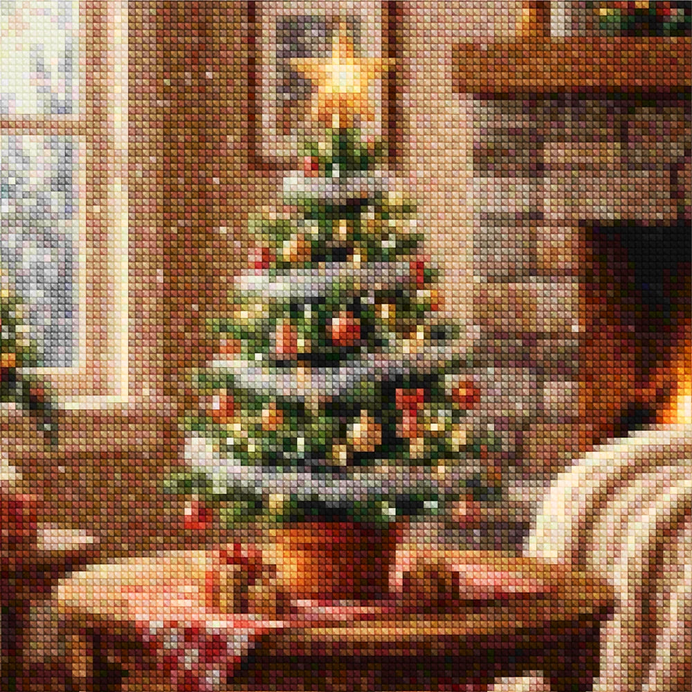 Mini diamantmaleri - Kirsebærflod