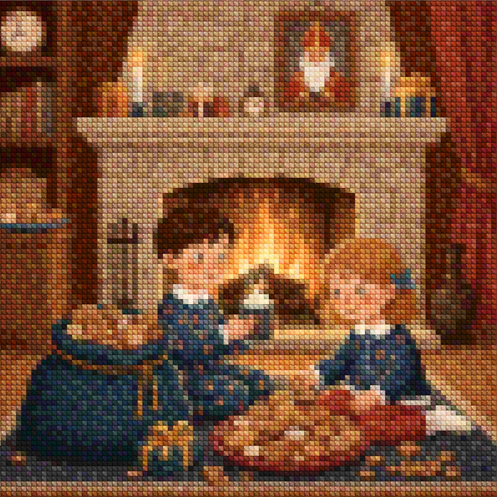 Mini diamantmaleri - Kirsebærflod