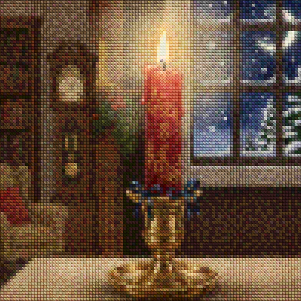 Mini diamantmaleri - Kirsebærflod