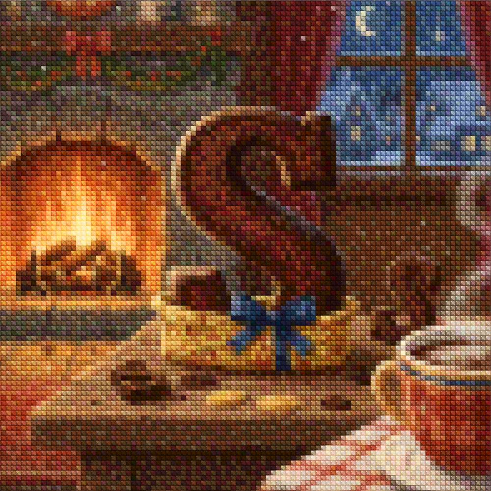 Mini diamantmaleri - Kirsebærflod