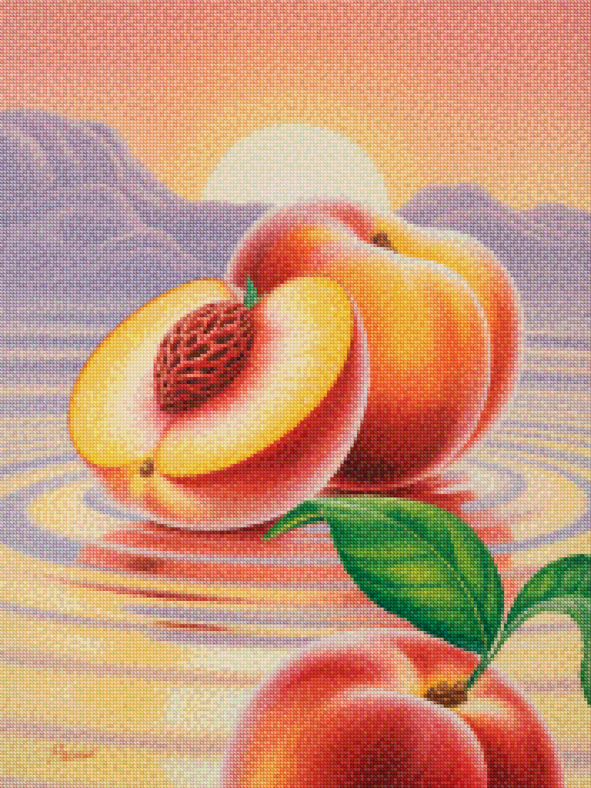 Diamantmaleri - Fersken Mirage