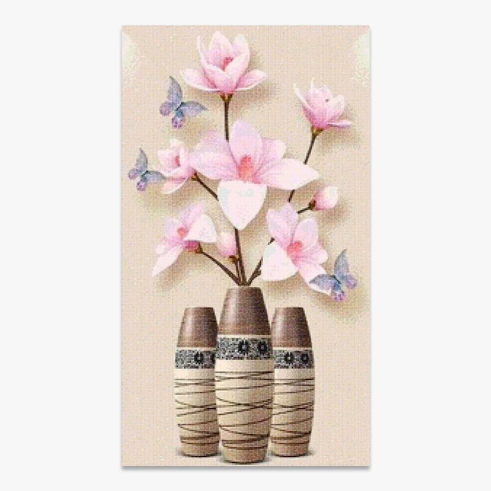 Lyserøde blomster | Stor størrelse - SEOS Shop ®