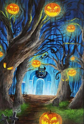 Diamantmaling Halloween i junglen - SEOS Shop ®