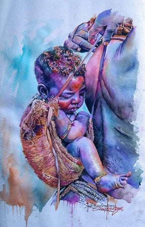 Diamantmaleri Afrikansk mor - SEOS Shop ®