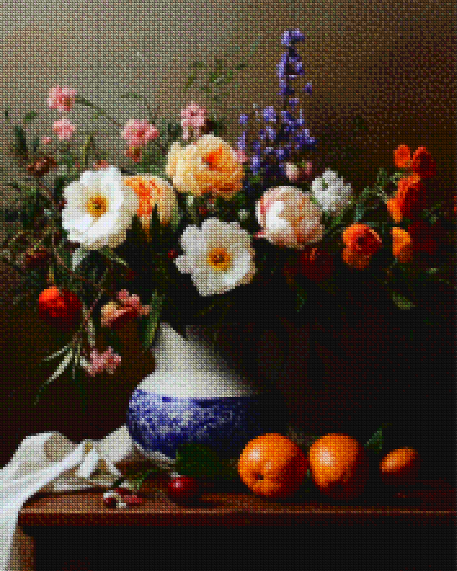 Diamantmaling - Omfavnelsen af en blomst