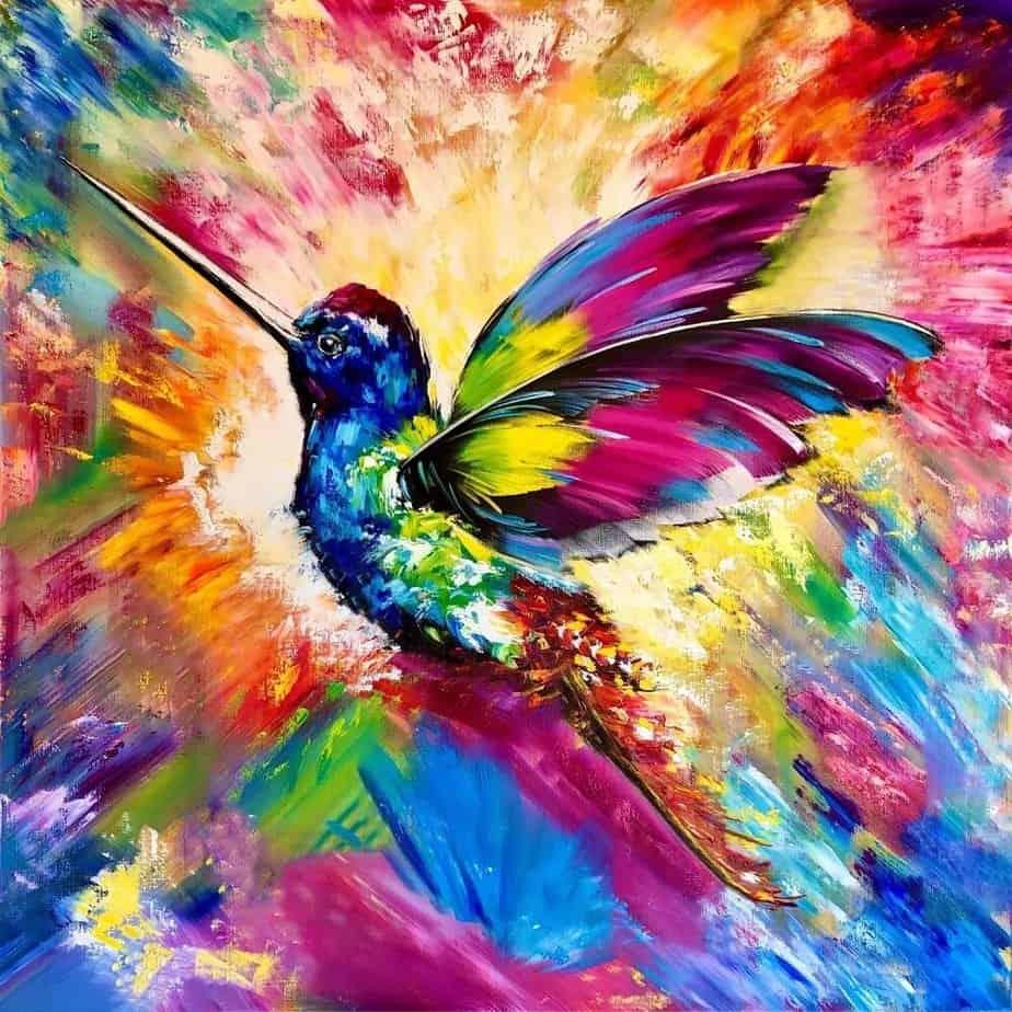 Diamantmaleri Farverig Kolibri - SEOS Shop ®