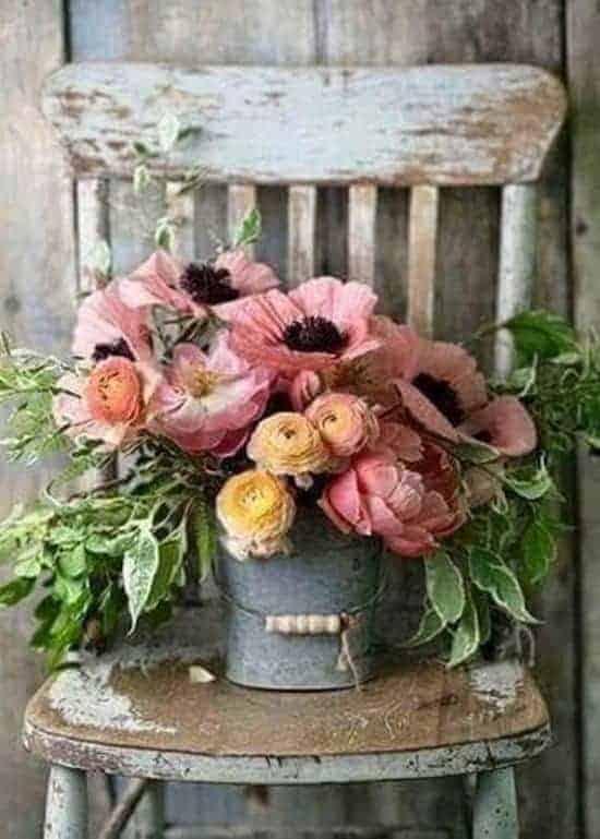 Diamantmaling Blomster i Spand
