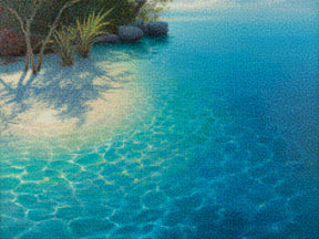 Diamantmaleri - Blå Lagune