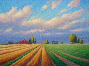 Diamantmaleri - Lys horisont