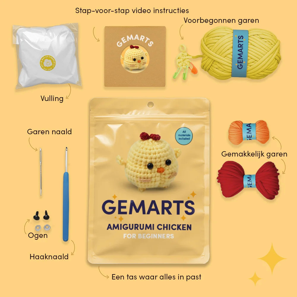Amigurumi Kylling - Gemarts