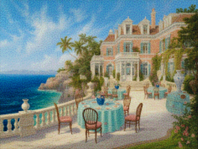 Diamantmaleri - Kystdrømmelandskab