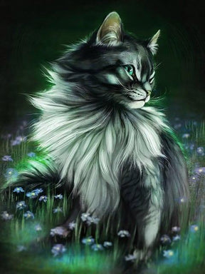 Diamantmaleri Sort Kat Glødende - SEOS Shop ®