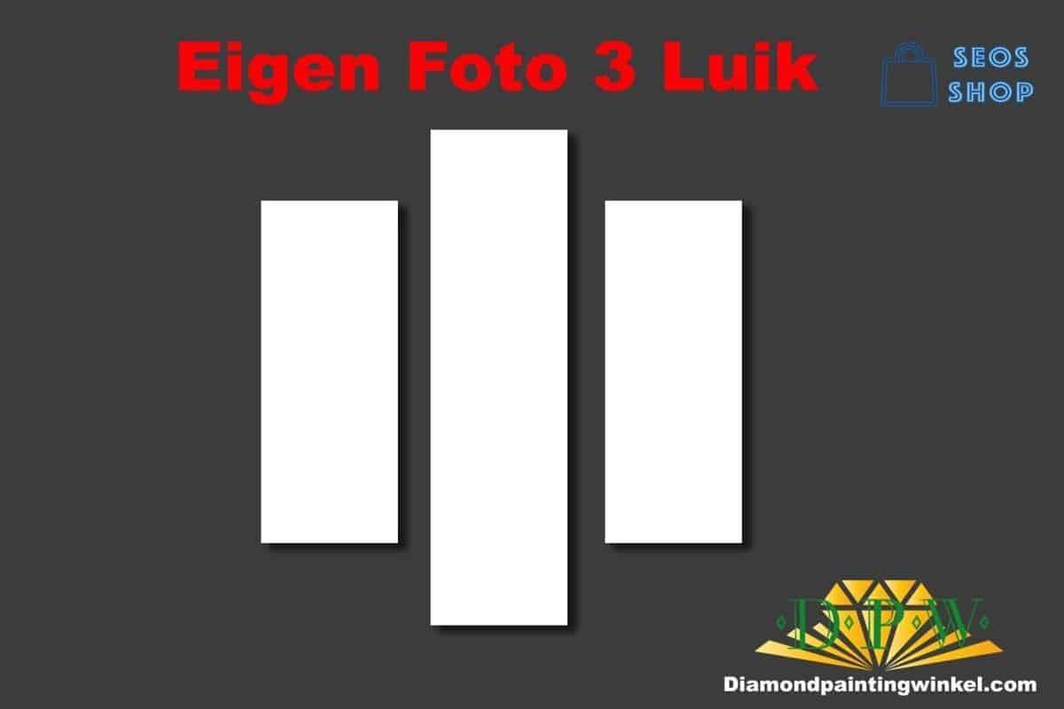 Specialfremstillet diamantmaleri 3 Luik - Upload dit eget foto