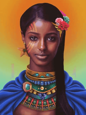 Diamantmaleri Afrikansk smuk pige - SEOS Shop ®