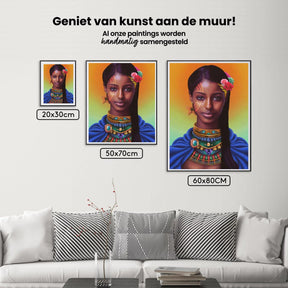 Diamantmaleri Afrikansk smuk pige - SEOS Shop ®