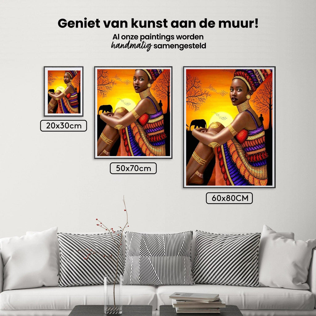 Diamantmaleri Afrikansk Kvinde - SEOS Shop ®