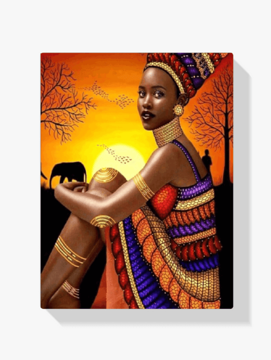Diamantmaleri Afrikansk Kvinde - SEOS Shop ®